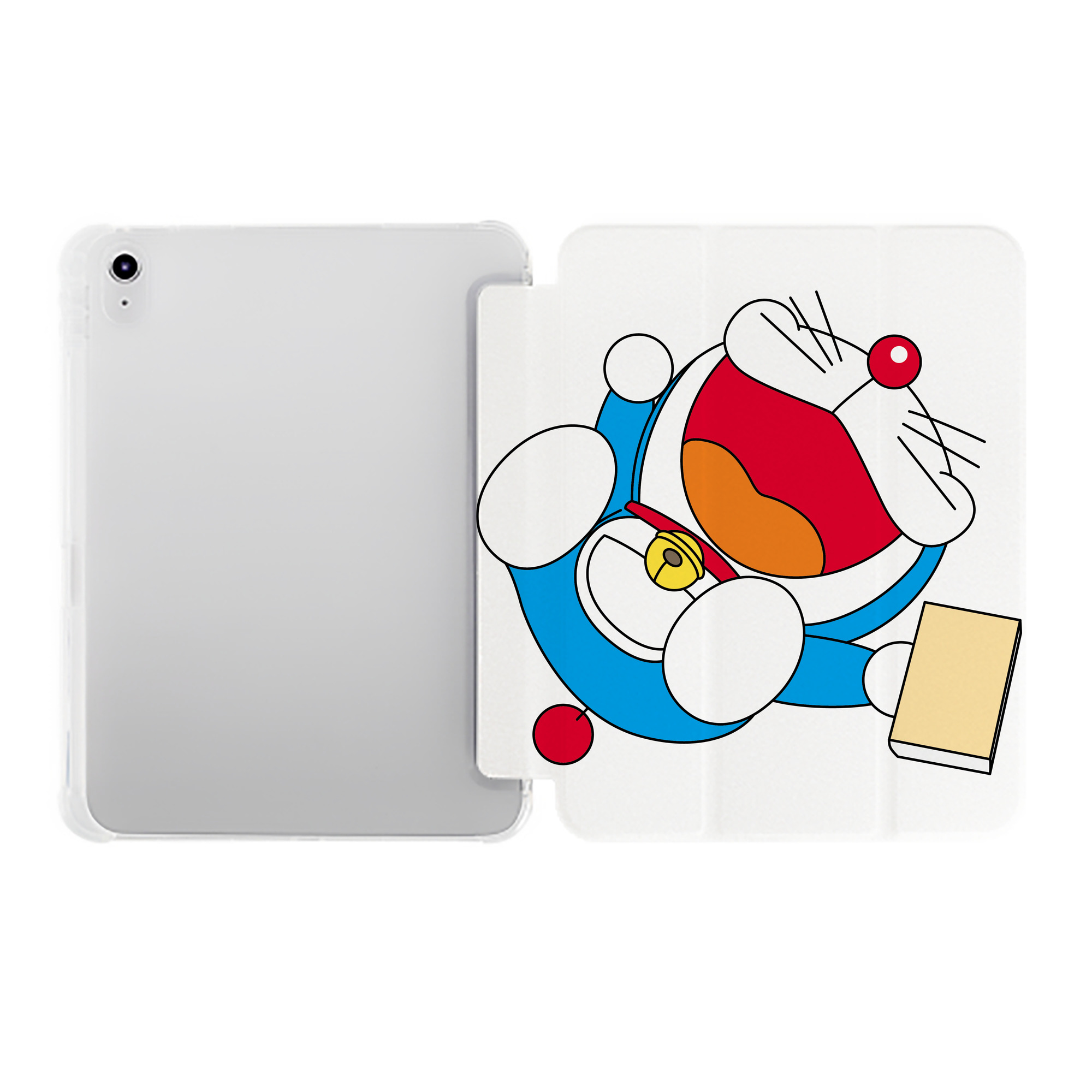 （画像用） ドラえもん Doraemon IPad ケース ペン収納付き 三つ折りスタンド PUレザー×シリコン 対応機種9.5/10.5/10.9インチ